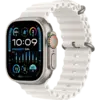 Apple Watch Ultra 2 49 мм корпус из титана ремешок Ocean Band белого цвета