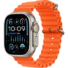 Apple Watch Ultra 2 49 мм корпус из титана ремешок Ocean Band оранжевого цвета