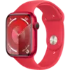 Apple Watch series 9 45 мм корпус из алюминия цвета (PRODUCT) RED спортивный ремешок красного цвета