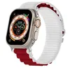 Ремешок Spigen DuraPro Flex Alpine Loop для Apple Watch 42/44/45/49mm, White/Red (аналог)