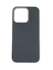 Карбоновый чехол Carbon Fiber Ring Camera с MagSafe для iPhone 15 Pro, Black