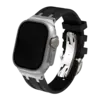 Силиконовый ремешок Luxury AP Metal Head для Apple Watch 42/44/45/49mm, Черный