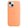 Чехол Silicone Case MagSafe для iPhone 15, Orange Sorbet
