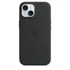 Чехол Silicone Case MagSafe для iPhone 15, Black