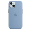 Чехол Silicone Case MagSafe для iPhone 15, Winter Blue