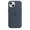 Чехол Silicone Case MagSafe для iPhone 15, Storm Blue