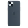 Чехол Silicone Case MagSafe для iPhone 15 Plus, Storm Blue