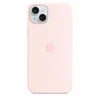 Чехол Silicone Case MagSafe для iPhone 15 Plus, Light Pink