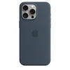 Чехол Silicone Case MagSafe для iPhone 15 Pro Max, Storm Blue