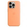 Чехол Silicone Case MagSafe для iPhone 15 Pro, Orange Sorbet