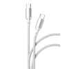 Кабель VLP Diamond Cable [USB C - USB C] 60W 120см, Белый (1032001)