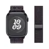 Нейлоновый ремешок Nylon Sport Loop для Apple Watch 42/44/45/49mm, Black/Blue