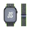 Нейлоновый ремешок Nylon Sport Loop для Apple Watch 42/44/45/49mm, Green/Blue