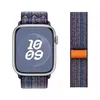 Нейлоновый ремешок Nylon Sport Loop для Apple Watch 42/44/45/49mm, Royal/Orange