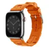Силиконовый ремешок Ermes для Apple Watch 42/44/45/49mm, Orange