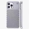 Алюминиевый чехол Perforated Protection with Aromatherapy для iPhone 15 Pro Max Серебристый