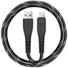 Кабель EnergEA NyloFlex [USB - Lightning] 3А 1.5м, цвет Черный (CBL-NF-BLK150)