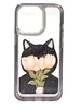 Чехол Black Cat Tulips для iPhone 14 Pro