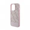 Чехол Guess PU G Cube Hard с MagSafe для iPhone 15 Pro, Розовый