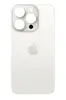 Заднее стекло (крышка) для iPhone 15 Pro копия под оригинал White Titanium Белый Титан