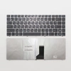 Клавиатура для ноутбука Asus A42 черная с серебристой рамкой