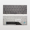 Клавиатура для ноутбука MSI U135 черная с серебристой рамкой