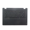Клавиатура для ноутбука Lenovo 100S-14 черная с черным топкейсом