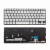 Клавиатура для ноутбука Asus UX301 серебристая без рамки, с подсветкой