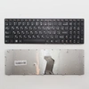 Клавиатура для ноутбука Lenovo IdeaPad B570 черная с черной рамкой