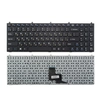 Клавиатура для ноутбука DNS C5500, W765K, W76T черная с рамкой, плоский Enter