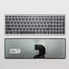 Клавиатура для ноутбука Lenovo IdeaPad P500 черная с серой рамкой