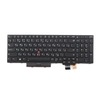 Клавиатура для ноутбука Lenovo T570 черная со стиком, с подсветкой