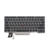 Клавиатура для ноутбука Lenovo Thinkpad E480 черная с серой рамкой