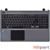 Клавиатура для Acer Aspire E1-532 черная (Топкейс серый)