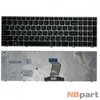Клавиатура для Lenovo B590 черная с серой рамкой