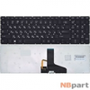 Клавиатура для Toshiba Satellite P55 черная без рамки с подсветкой