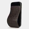 Special order: Чехол для iPhone 12/12Pro из кожи крокодила, коричневого цвета