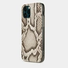Чехол-накладка для iPhone 12 Pro Max из натуральной кожи питона, цвета Natur