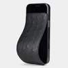 Чехол для iPhone 12 Pro Max из натуральной кожи страуса, черного цвета