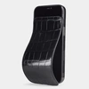 Special order: Чехол для iPhone 12 Pro Max из натуральной кожи крокодила, цвета черный лак