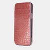 Special order: Чехол Benoit для iPhone 12/12Pro из кожи крокодила, розового цвета