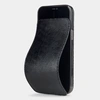 Чехол для iPhone 12 Pro Max из натуральной кожи ящерицы, цвета черный лак