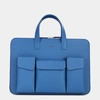 Сумка для MacBook Pro 17" Bocage с карманами из кожи теленка цвета синий королевский