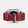 Ремешок для Apple Watch 42/44/45/49mm Classic из кожи ящерицы красного цвета