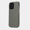 Чехол-накладка для iPhone 14 Pro Max из кожи теленка, цвета серый