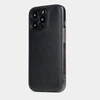 Чехол-накладка для iPhone 14 Pro Max из гладкой кожи теленка, цвета черный