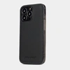 Чехол-накладка для iPhone 14 Pro Max из кожи теленка, цвета черный