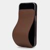 Чехол для iPhone 14 Pro из кожи теленка, цвета шоколад