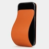 Чехол для iPhone 14 Pro из кожи козы, оранжевого цвета