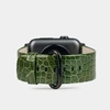 Ремешок для Apple Watch 42/44/45/49mm Classic из кожи аллигатора цвета зеленый лак